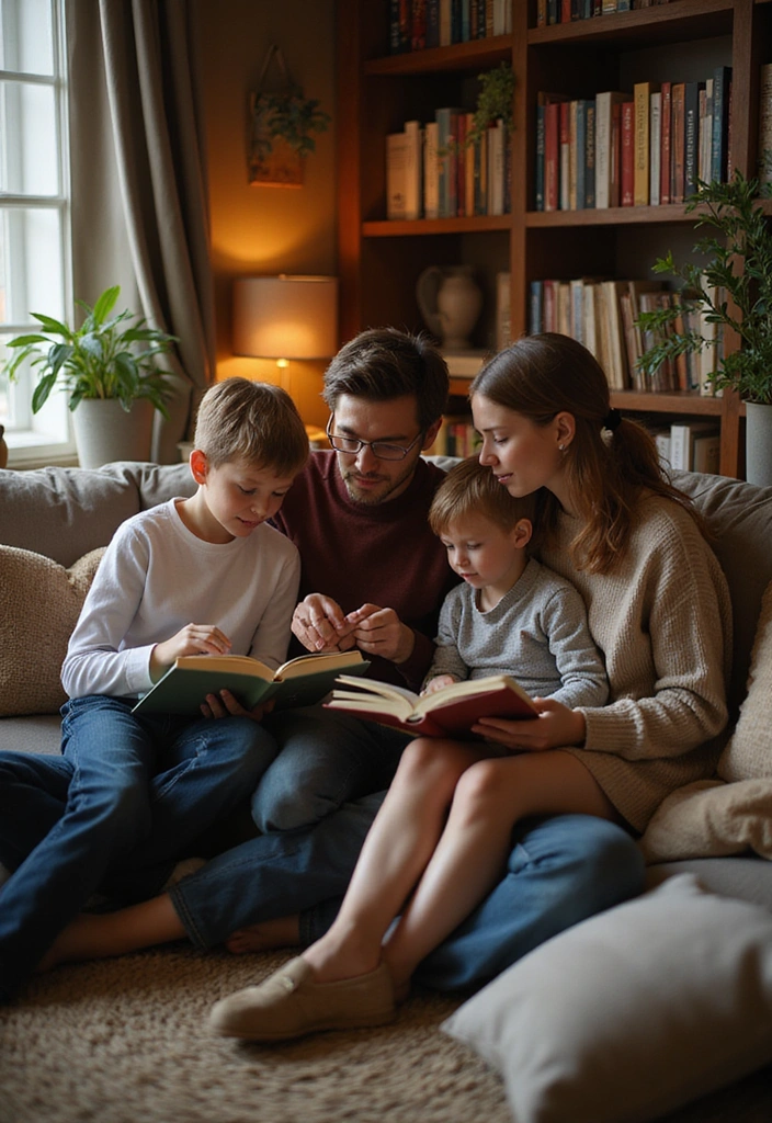 20 Family Bonding Activities That Will Bring You Closer Together (Try #15 This Weekend!) - 8. Family Book Club