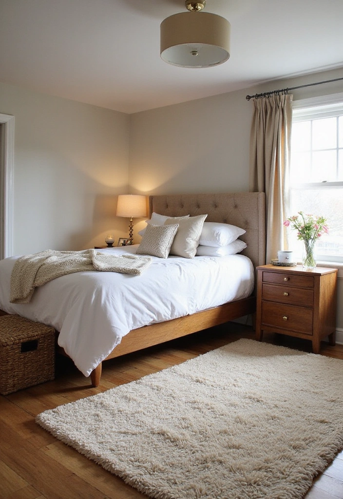 18 Cozy Bedroom Makeovers That Will Turn Your Space into a Dream Retreat! - 16. Soft Rugs for Comfort