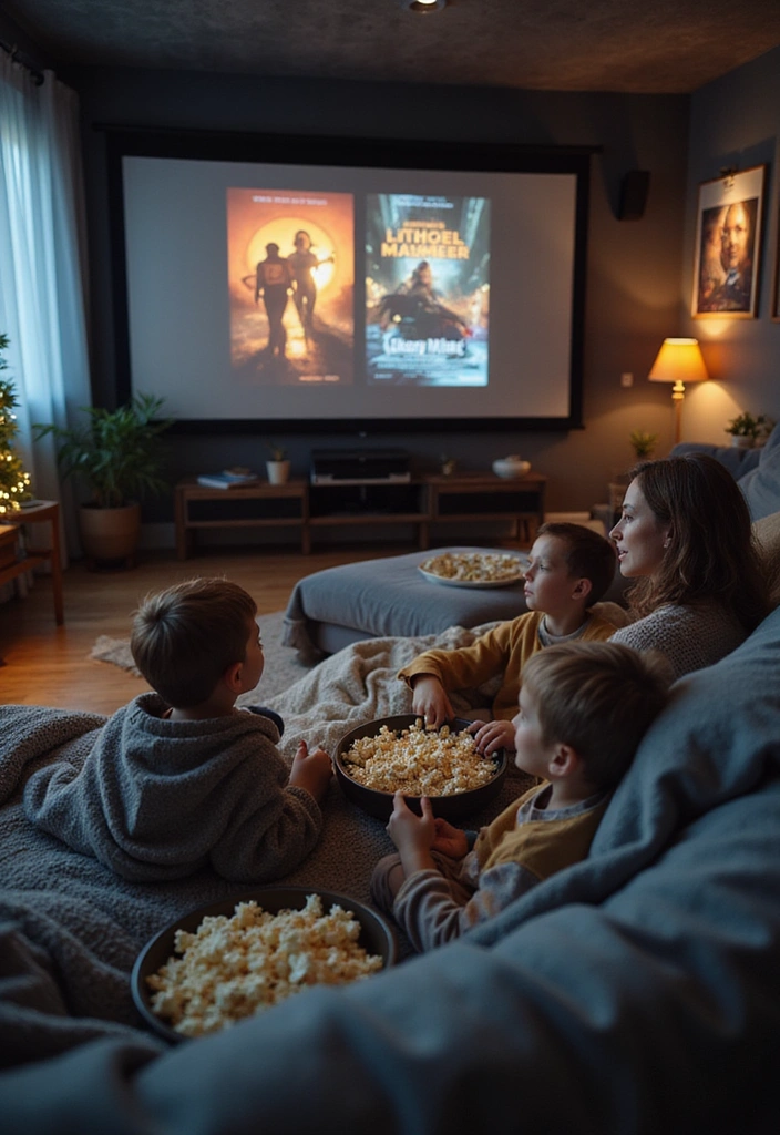 20 Family Bonding Activities That Will Bring You Closer Together (Try #15 This Weekend!) - 5. Movie Marathon